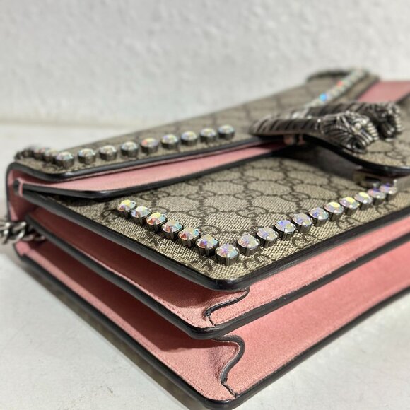 Gucci GG Logo Supreme Medium Dionysus Shoulder Bag - Picture 6 of 9